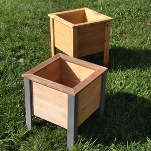 Cedar Planter Boxes. 18 In By 18 In By Various Heights. Different Colors Availab